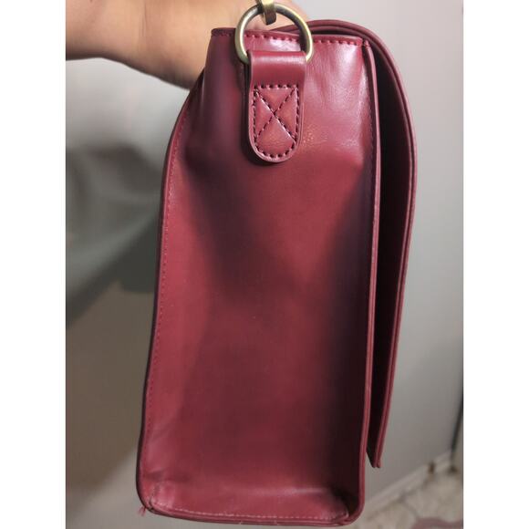 Ecosusi Burgundy wine red floral eyelet and bow laptop case - Picture 5 of 13